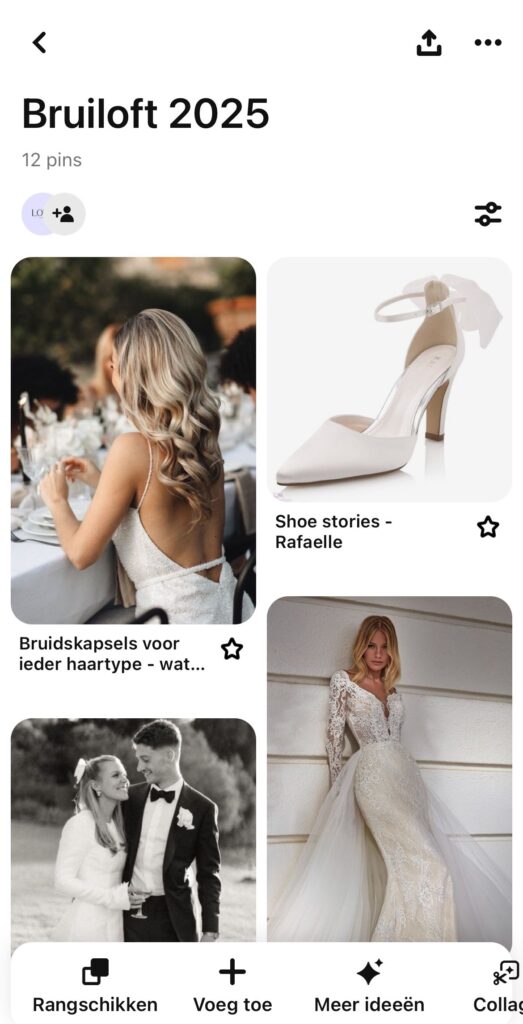 Upload je pinterest moodboard voor je persoonlijke styliste